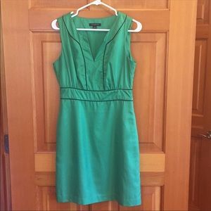 Banana Republic dress green with navy detail